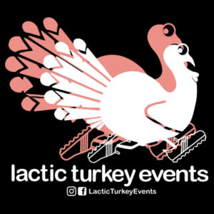 Lactic Turkey Logo - Large Shadow Red/White - Womens Maple Tee Design