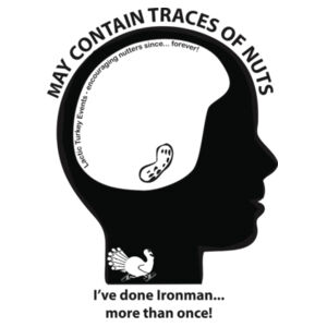 May Contain Traces of Nuts - Ironman Print - Mens Poly Tee Design