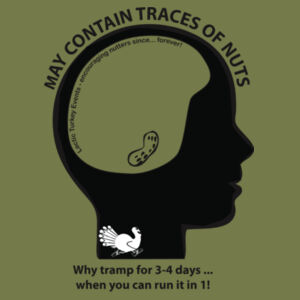 May Contain Traces of Nuts - Tramp vs Run Print - Mens Poly Singlet Design